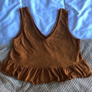 Cute Like New Burnt Orange Crop Top
